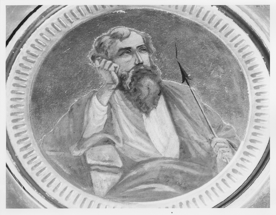 San Tommaso apostolo (dipinto, elemento d'insieme) di De Cozzi Fassi Felice (sec. XX)