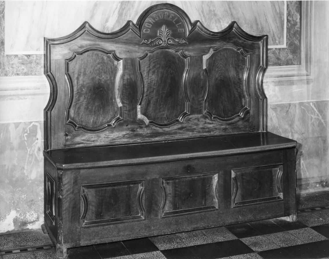 panca, opera isolata - bottega lombarda (metà sec. XIX)