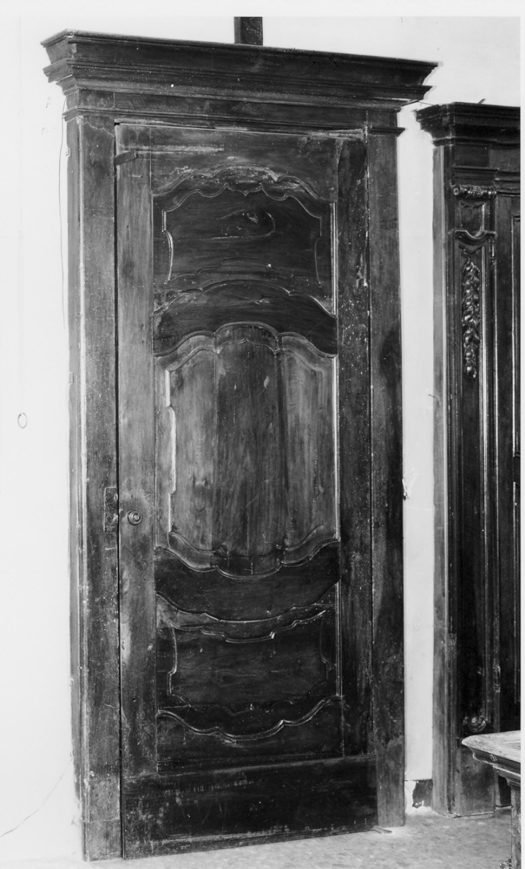porta - ad un battente, opera isolata - bottega lombarda (sec. XVIII)