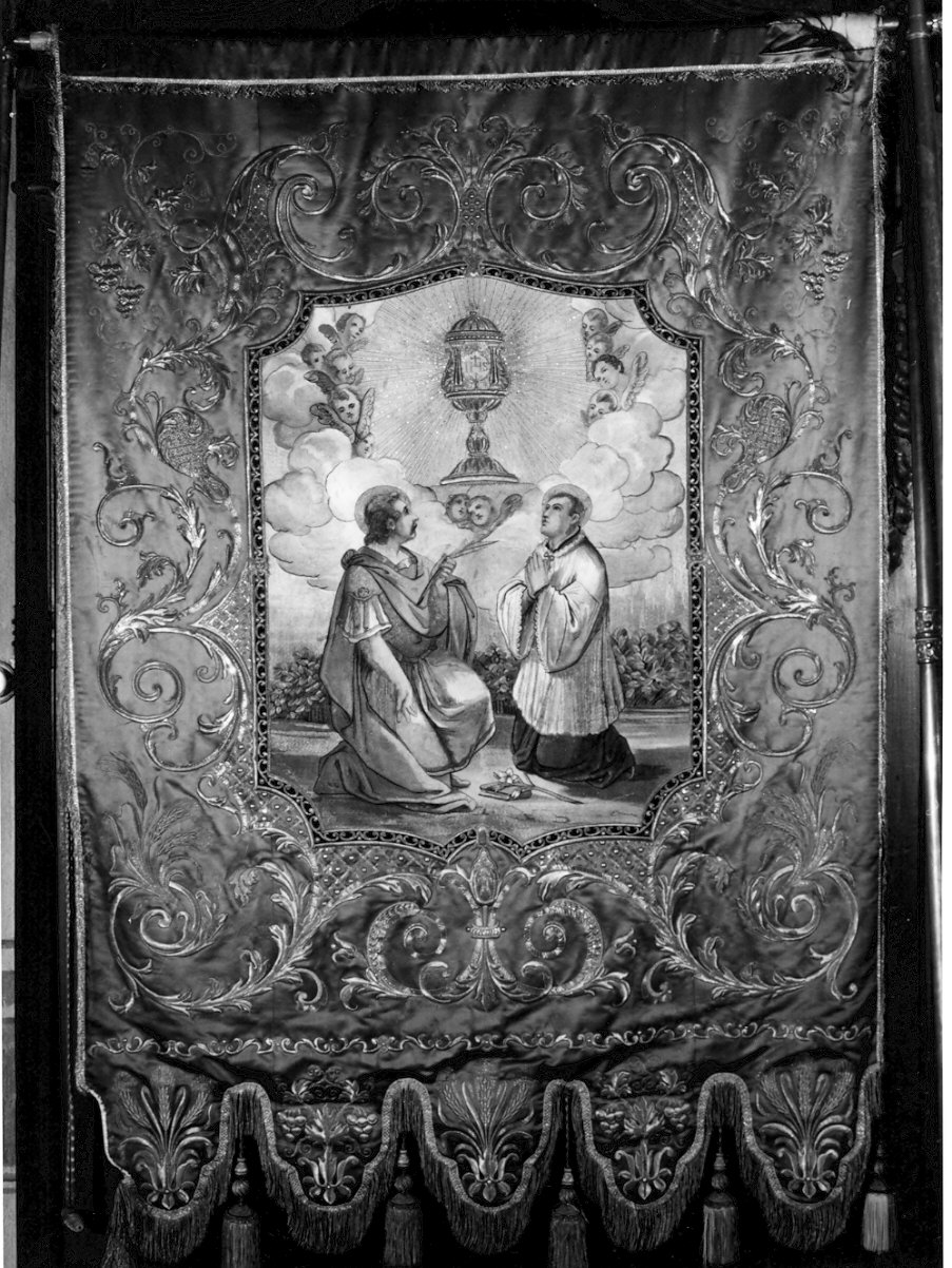 Santi/ Madonna Immacolata (stendardo, opera isolata) - manifattura lombarda (sec. XIX)