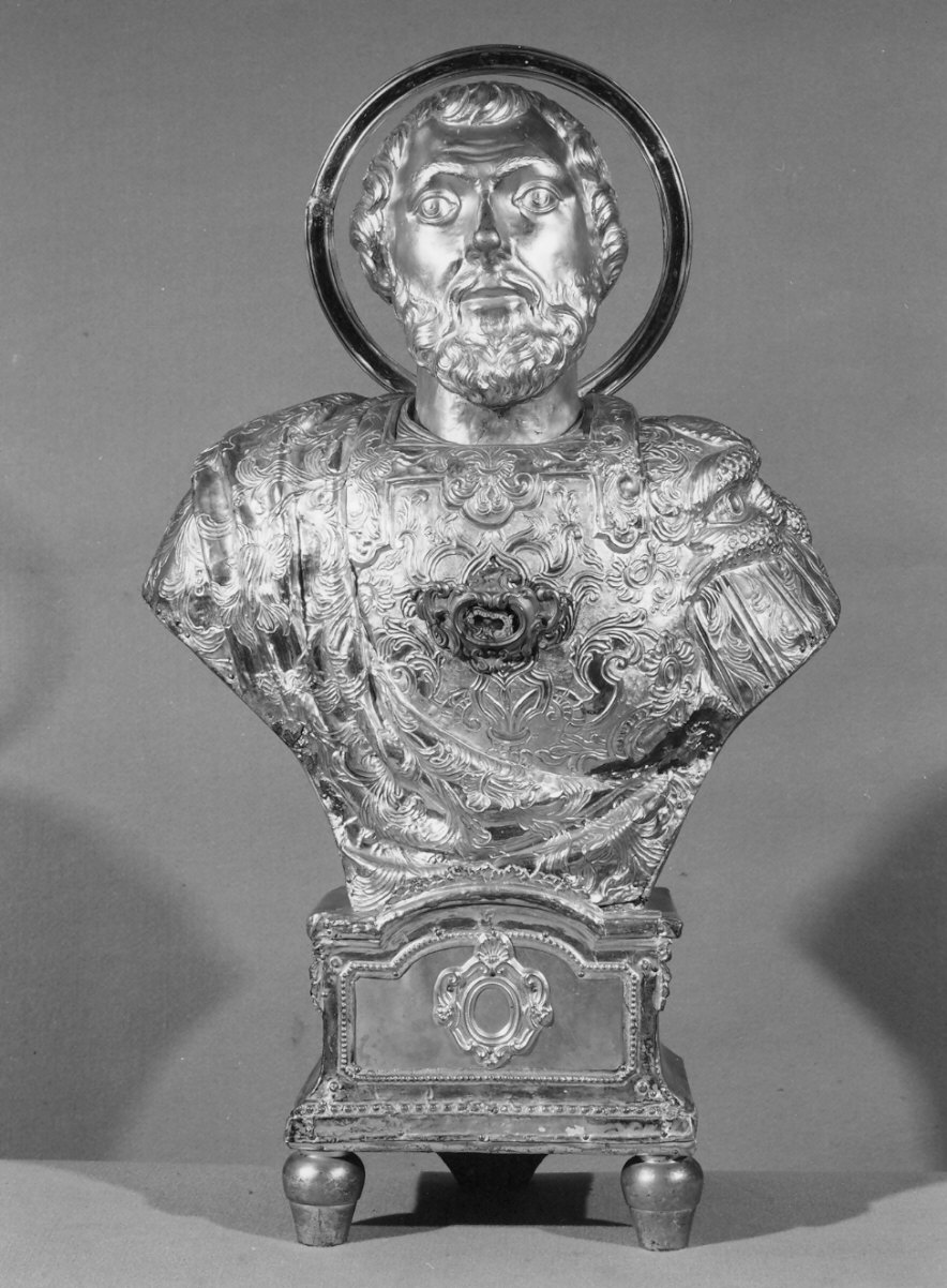 reliquiario - a busto, opera isolata - bottega lombarda (prima metà sec. XIX)