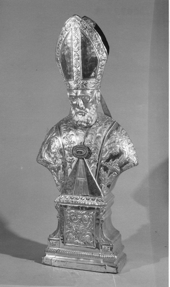 reliquiario - a busto, opera isolata - bottega lombarda (sec. XIX)