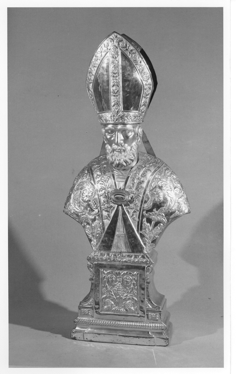 reliquiario - a busto, opera isolata - bottega lombarda (sec. XIX)