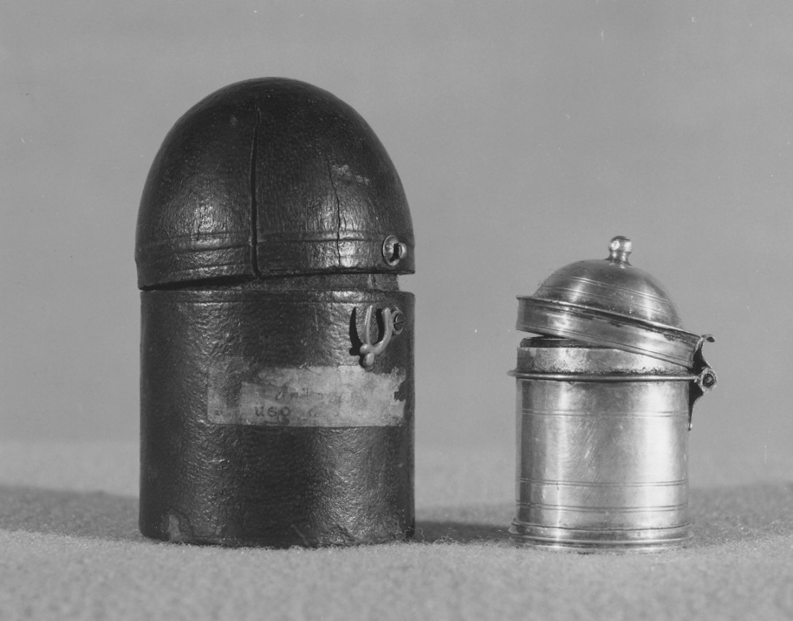 custodia - di vasetti per oli santi, opera isolata - bottega lombarda (sec. XIX)