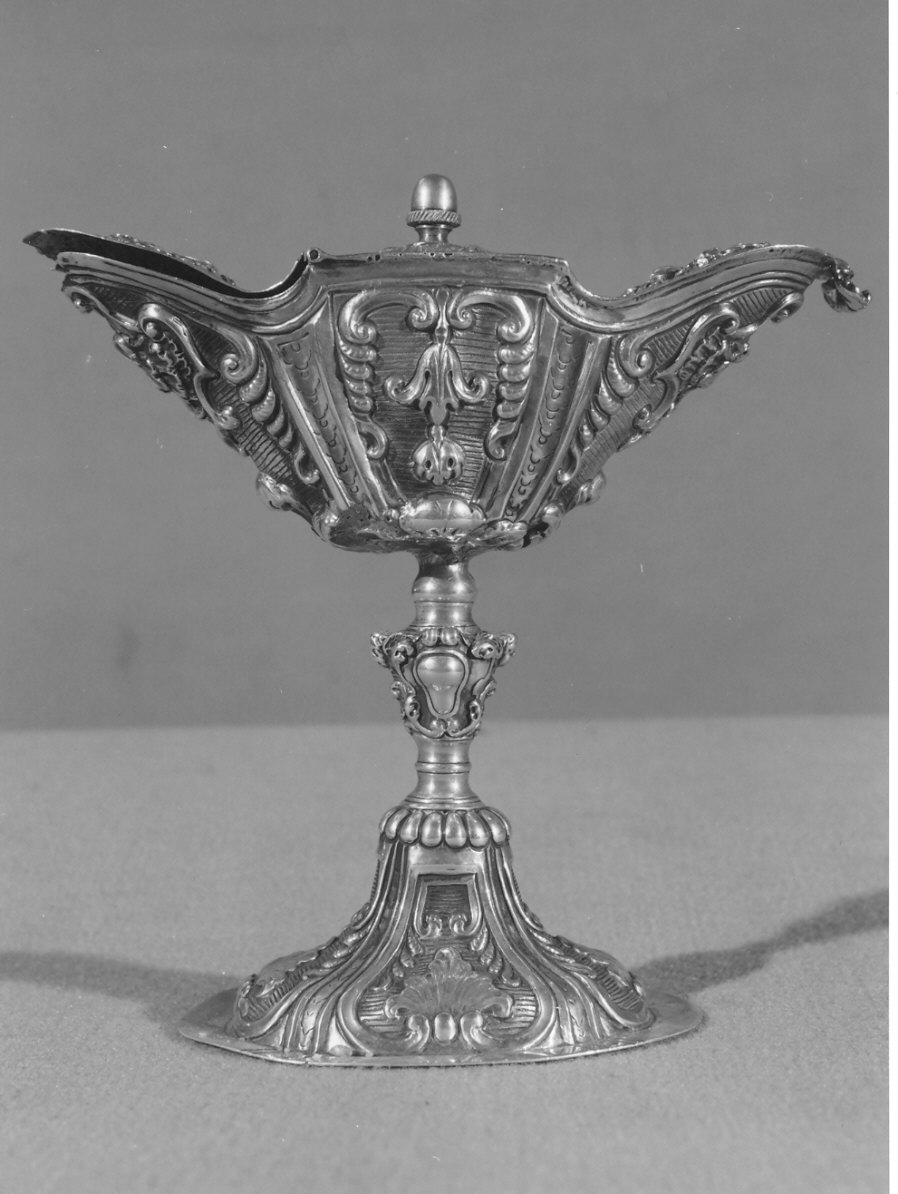 navicella portaincenso, opera isolata - bottega lombarda (seconda metà sec. XIX)