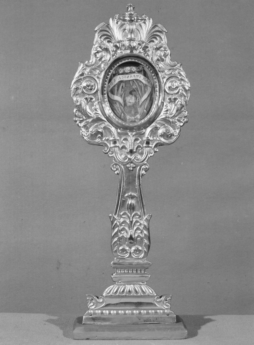 reliquiario - a ostensorio, serie - bottega lombarda (metà sec. XIX)