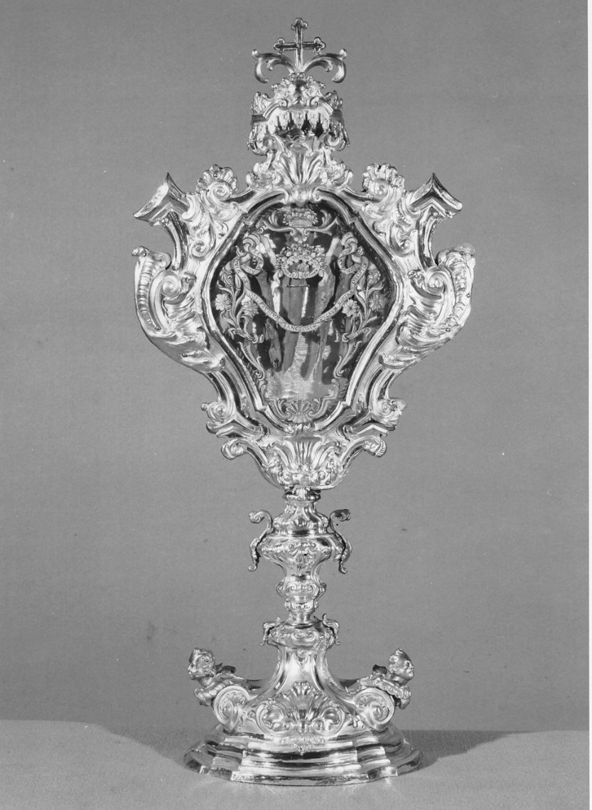 reliquiario - a ostensorio, coppia - bottega lombarda (metà sec. XVIII)