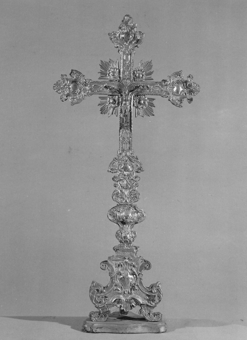croce d'altare, opera isolata - bottega lombarda (sec. XVIII)