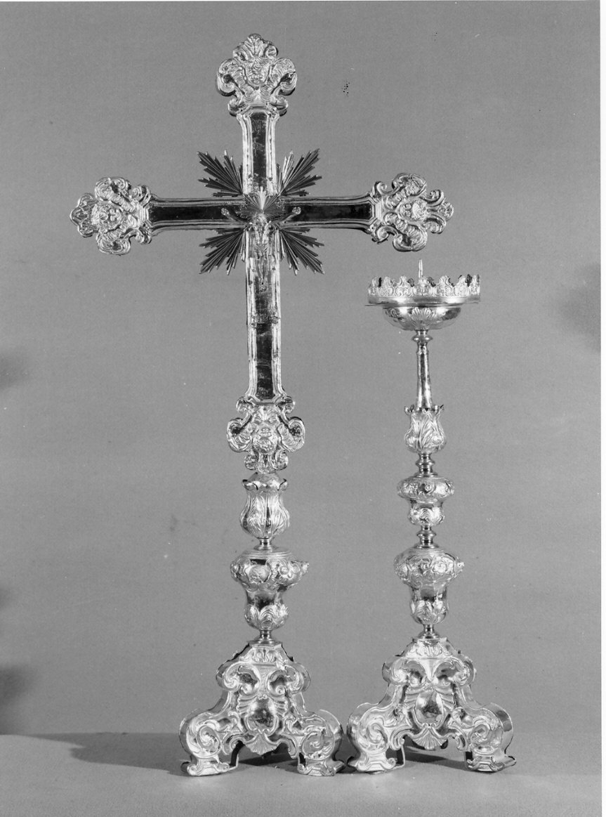 servizio d'altare, insieme - bottega lombarda (prima metà sec. XVIII)