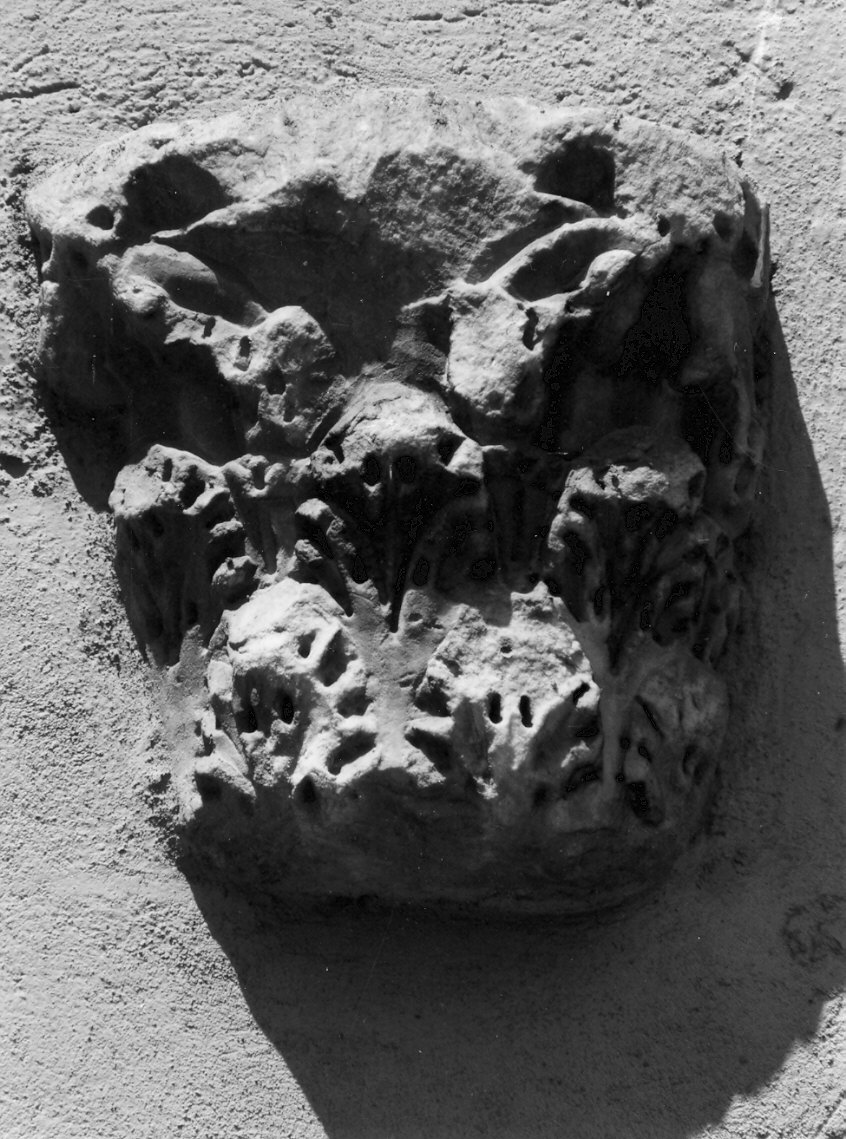 capitello, frammento - bottega lombarda (sec. XI)