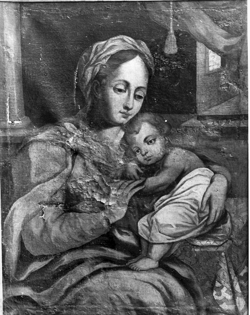 Madonna con Bambino (dipinto, opera isolata) - ambito lombardo (sec. XVIII)