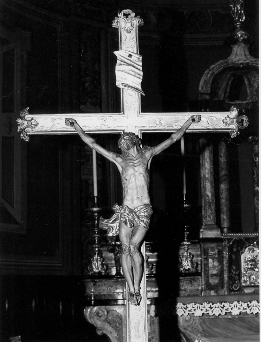 croce processionale, opera isolata - bottega lombarda (sec. XVIII)