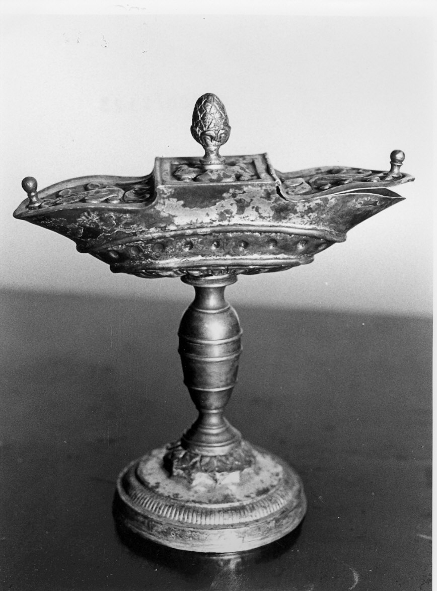 navicella portaincenso, opera isolata - bottega lombarda (sec. XIX)