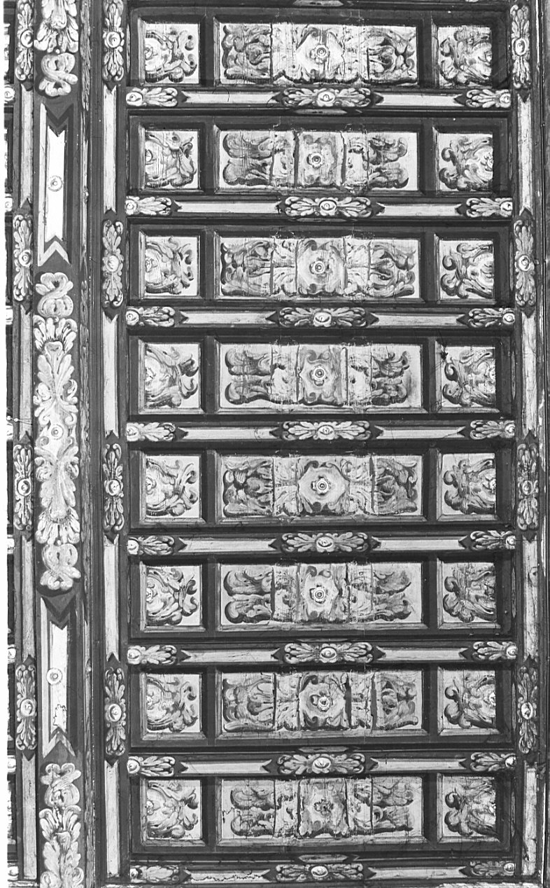 soffitto a cassettoni, opera isolata - bottega lombarda (secc. XVII/ XVIII)