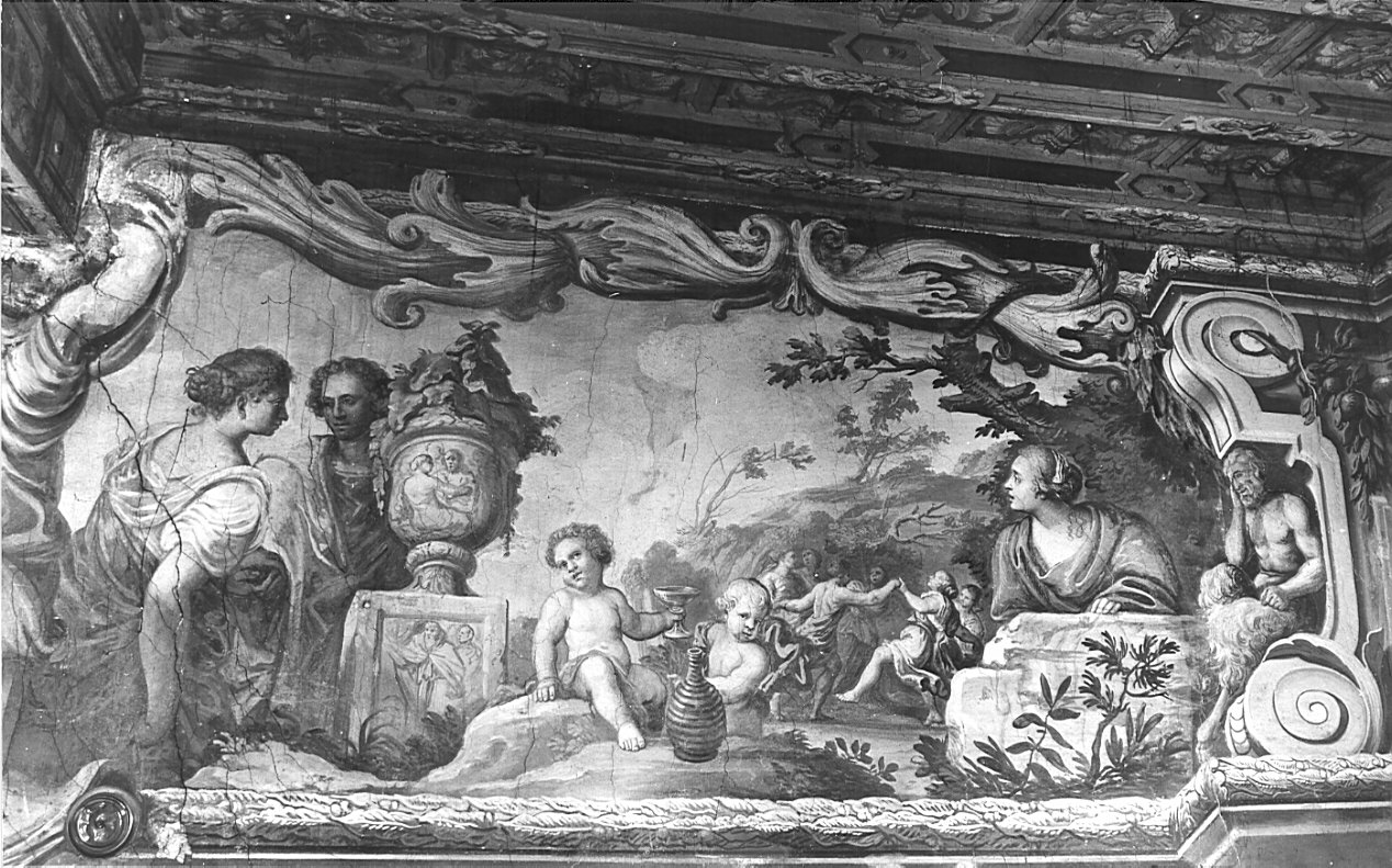 decorazione pittorica, elemento d'insieme di Santagostino Agostino (sec. XVII)
