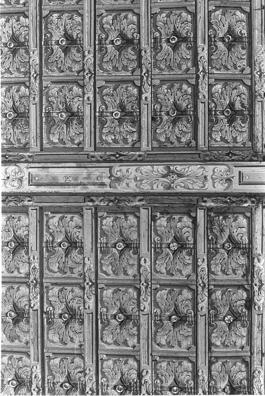 soffitto a cassettoni, opera isolata - bottega lombarda (secc. XVII/ XVIII)