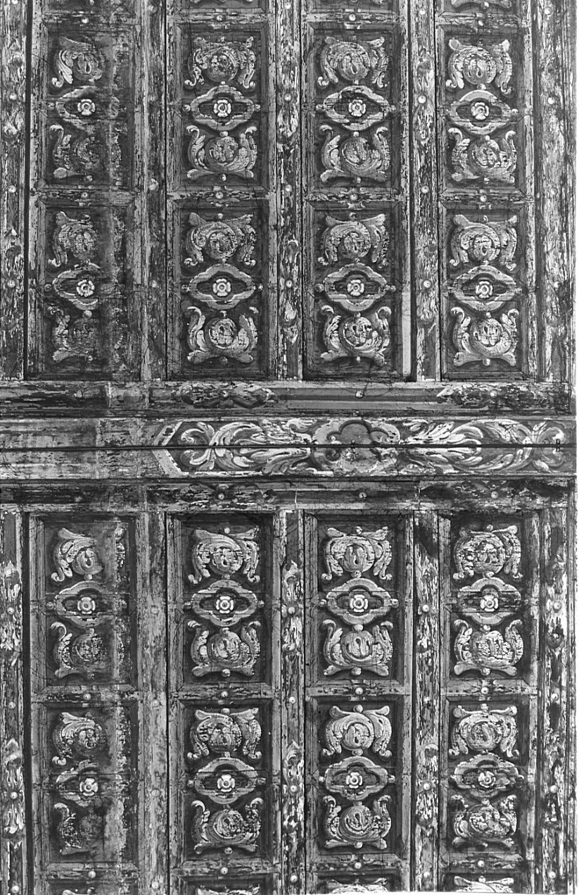 soffitto a cassettoni, opera isolata - bottega lombarda (secc. XVII/ XVIII)