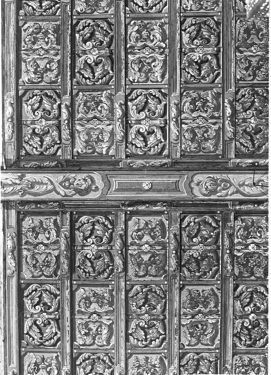 soffitto a cassettoni, opera isolata - bottega lombarda (secc. XVII/ XVIII)