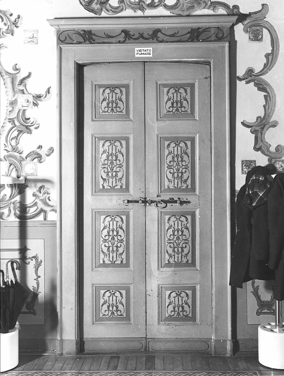 porta - a due battenti, serie - bottega lombarda (sec. XVIII)