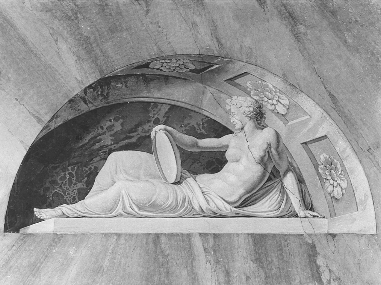 Baccante (dipinto, elemento d'insieme) di Lavelli Giuseppe (attribuito) (sec. XIX)