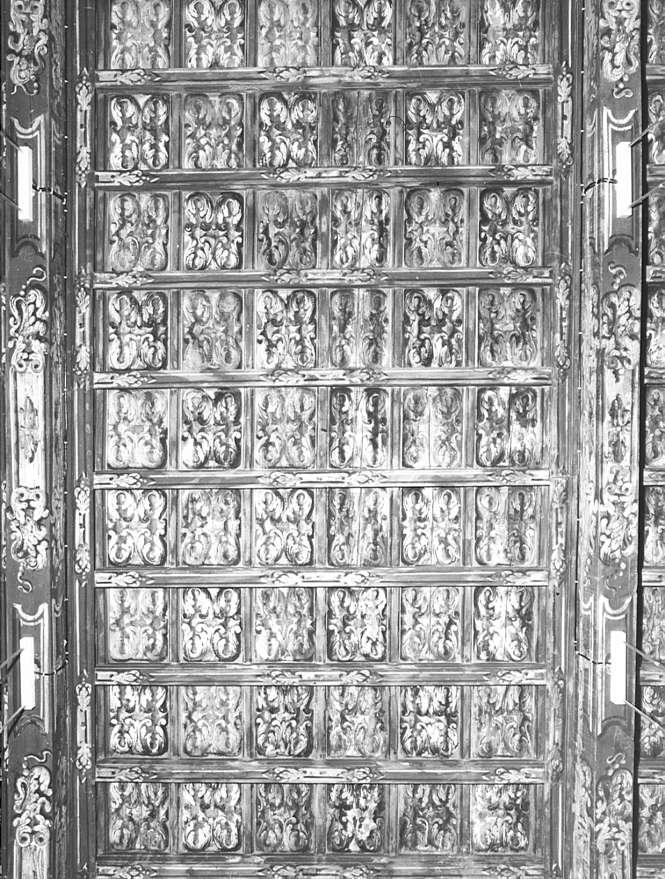 soffitto a cassettoni, opera isolata - bottega lombarda (secc. XVII/ XVIII)