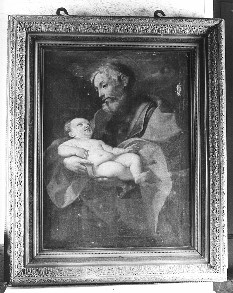 San Giuseppe e Gesù Bambino (dipinto) - ambito lombardo (fine sec. XVII)