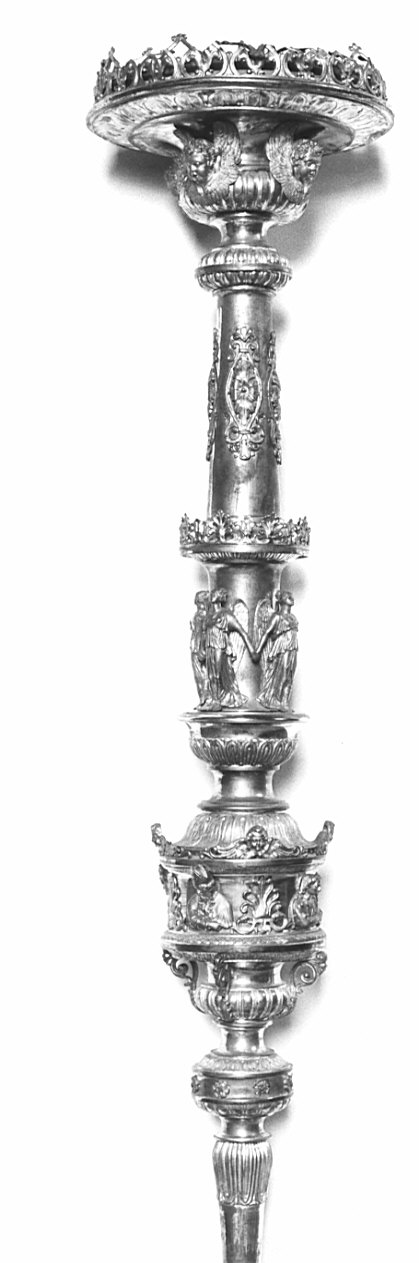 candelabro portatile - bottega lombarda (sec. XIX)