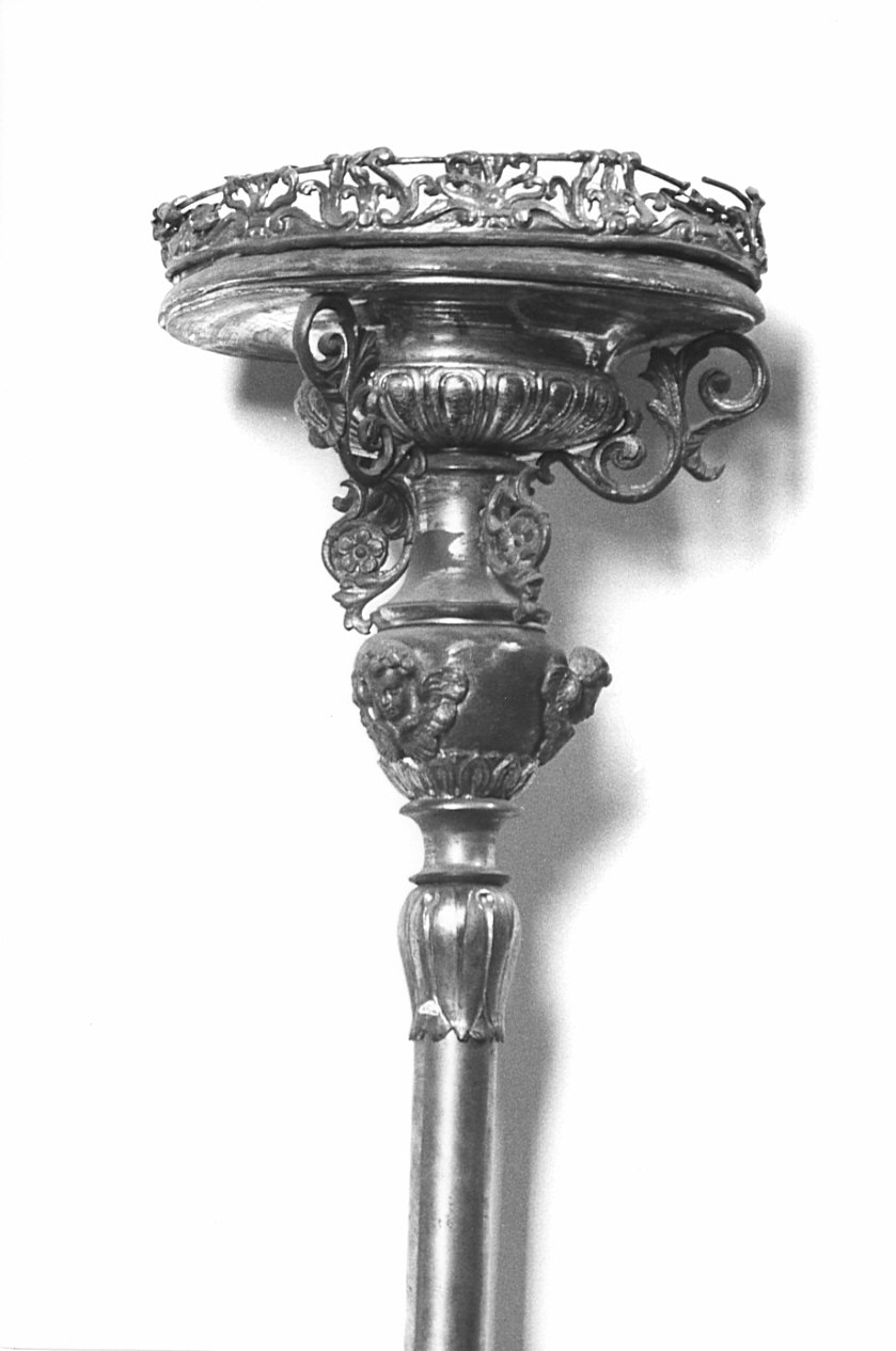 candelabro portatile - bottega lombarda (sec. XIX)