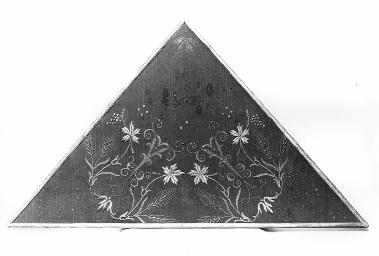 triangolo per esposizione eucaristica - manifattura lombarda (seconda metà sec. XIX)