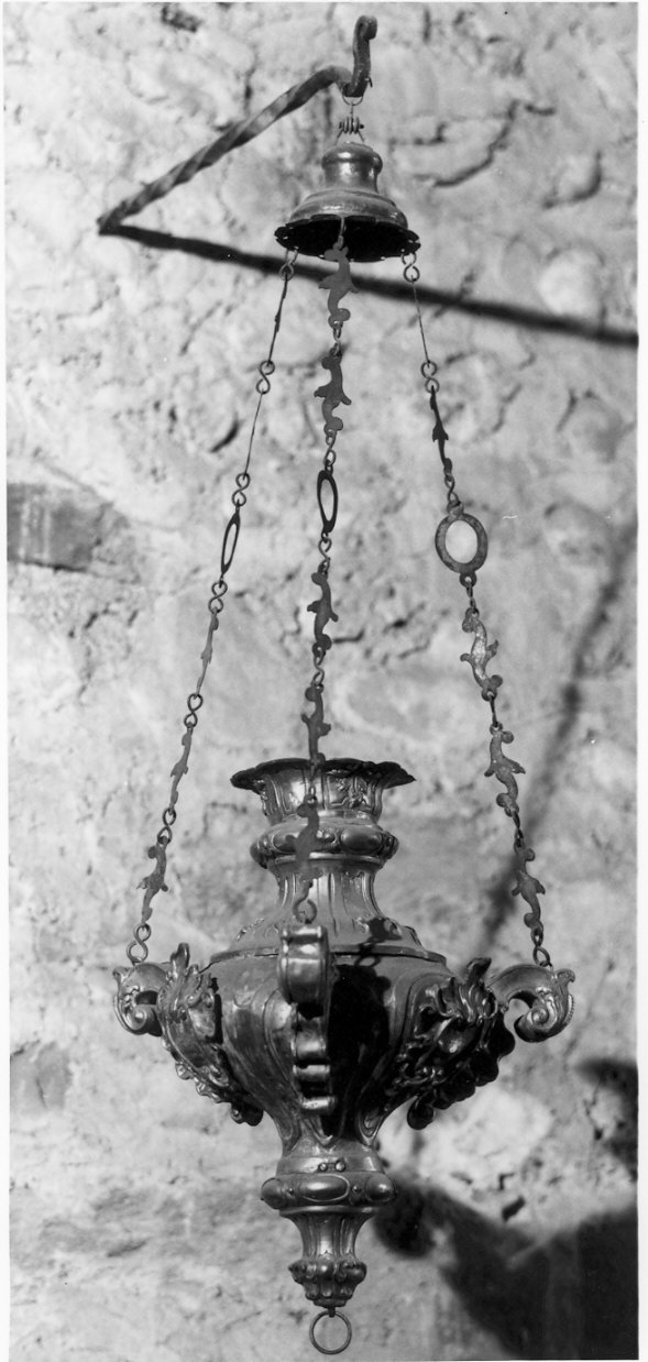 lampada pensile, opera isolata - bottega lombarda (sec. XVIII)