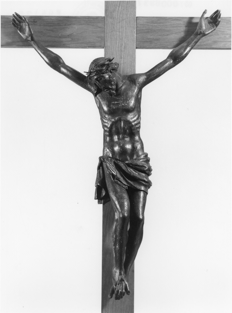 crocifisso, opera isolata - bottega lombarda (sec. XVII, sec. XX)