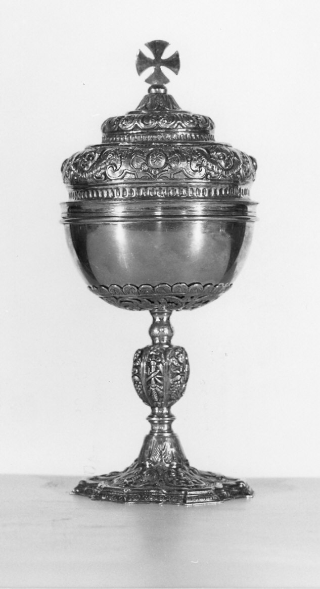 pisside, opera isolata - bottega Italia settentrionale (seconda metà sec. XVII)