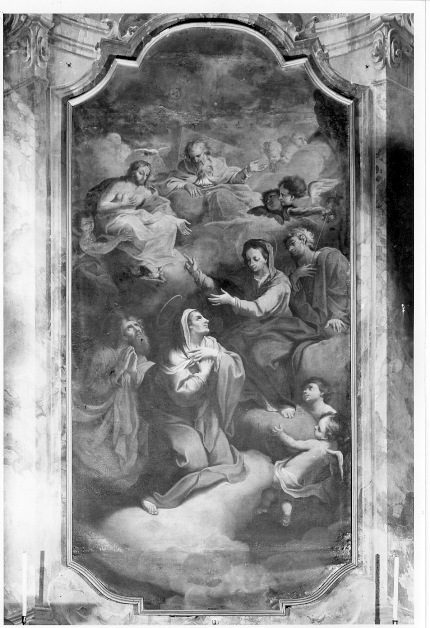 assunzione di Sant'Anna e San Gioacchino (dipinto, opera isolata) - ambito italiano (prima metà sec. XVIII)