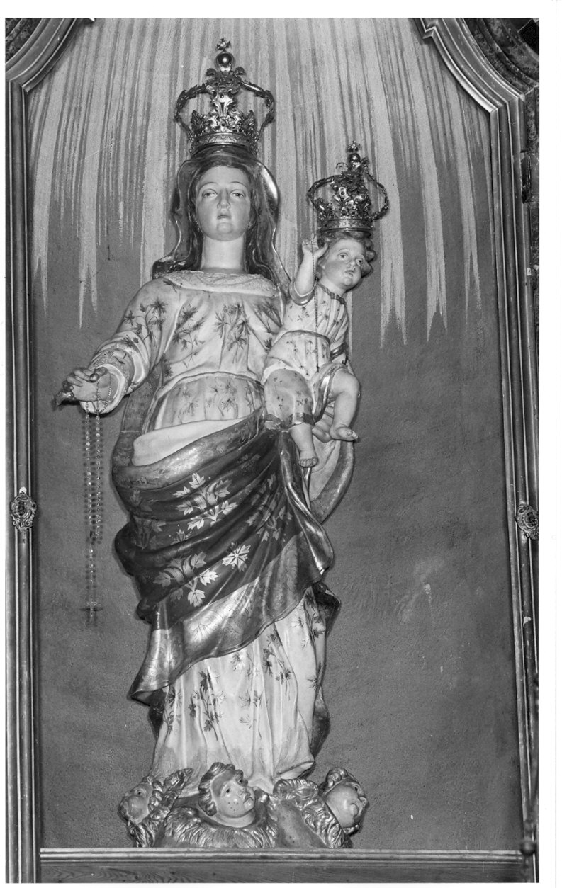 Madonna del Rosario (statua, elemento d'insieme) di Bovone Melchiorre (sec. XVIII)