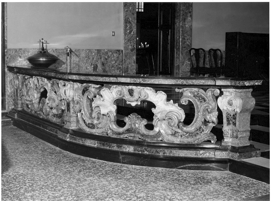 balaustrata, opera isolata - bottega italiana (seconda metà sec. XVIII)