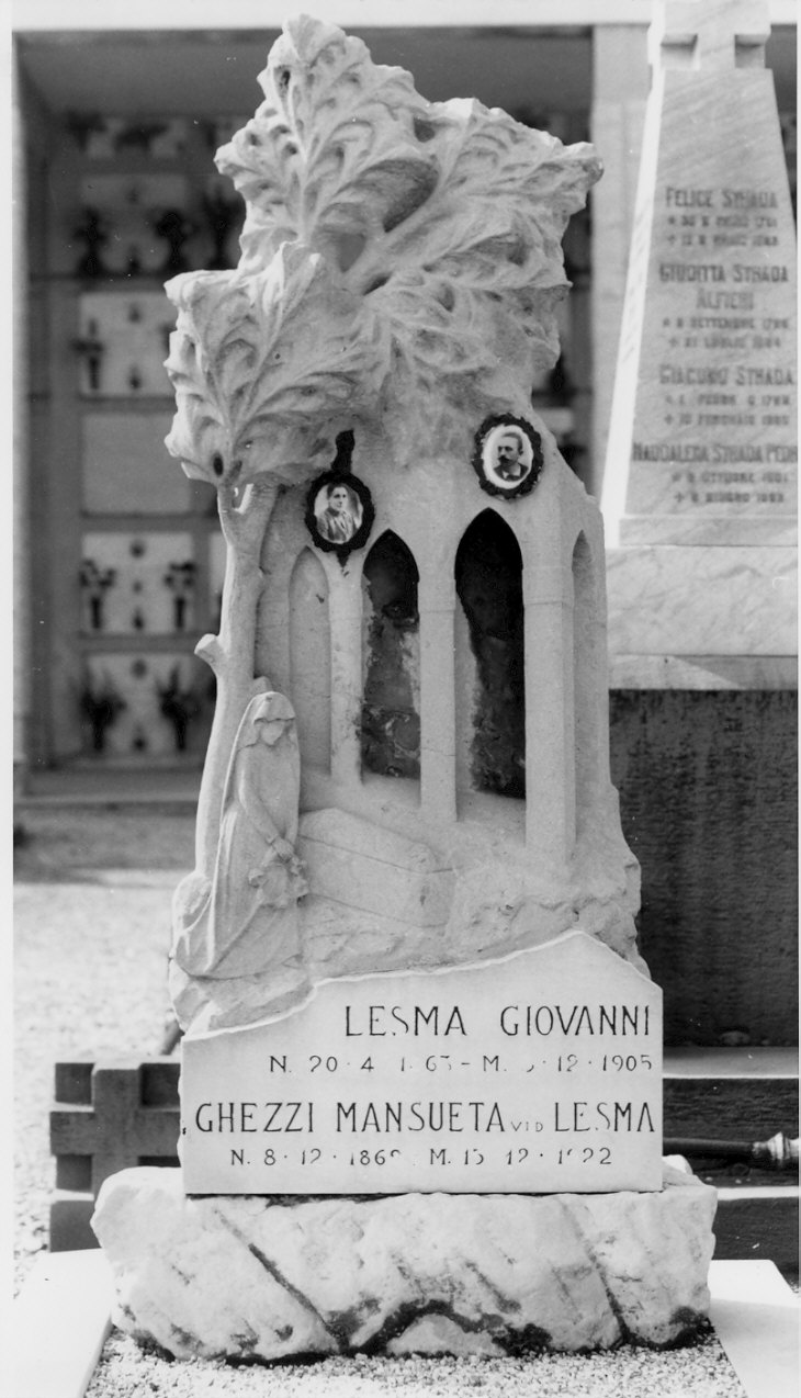 monumento funebre, opera isolata - bottega italiana (sec. XX)