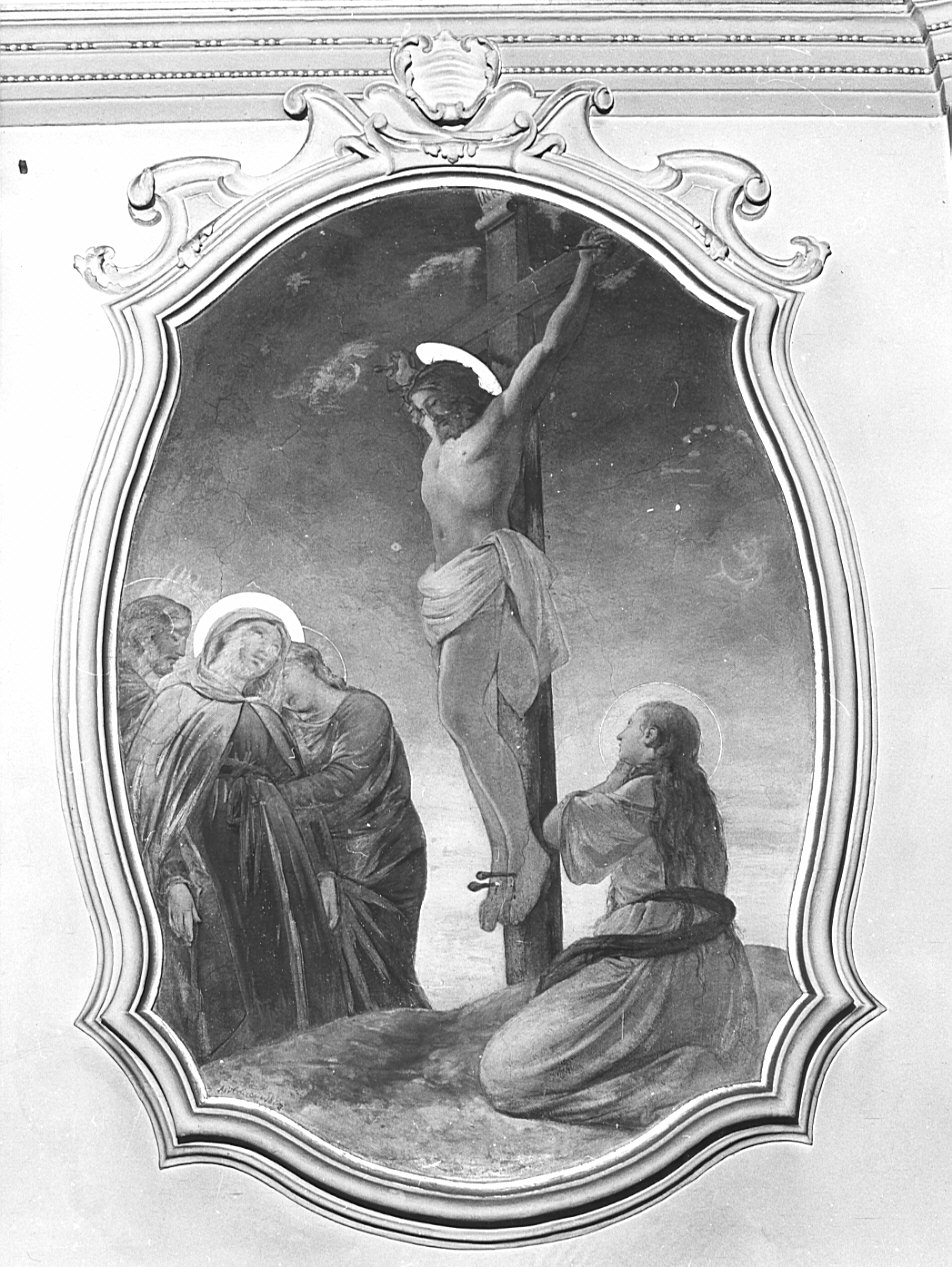 crocifissione di Cristo (dipinto, opera isolata) di Caironi Agostino (sec. XIX)