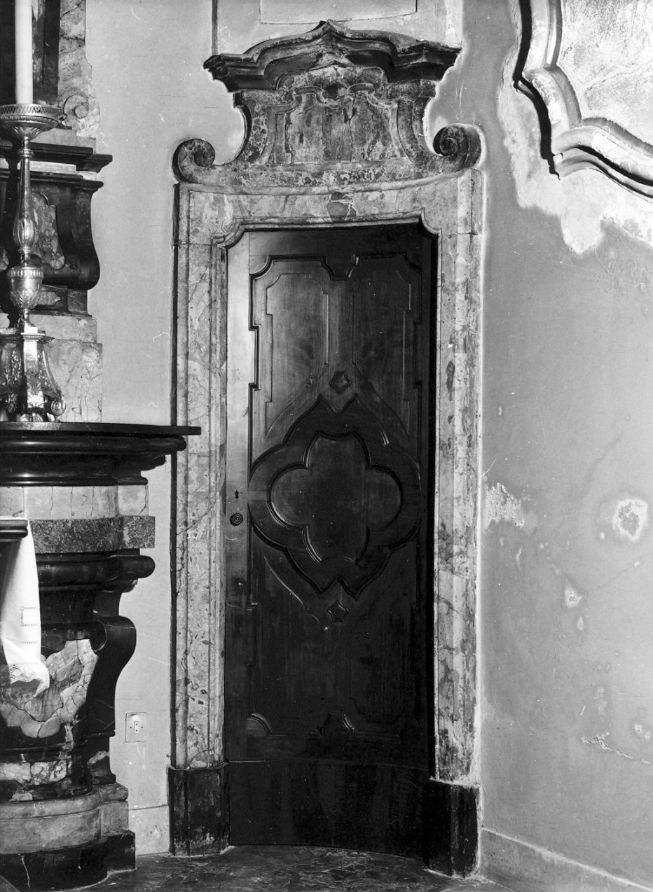 mostra di porta, serie - bottega lombarda (sec. XVIII)