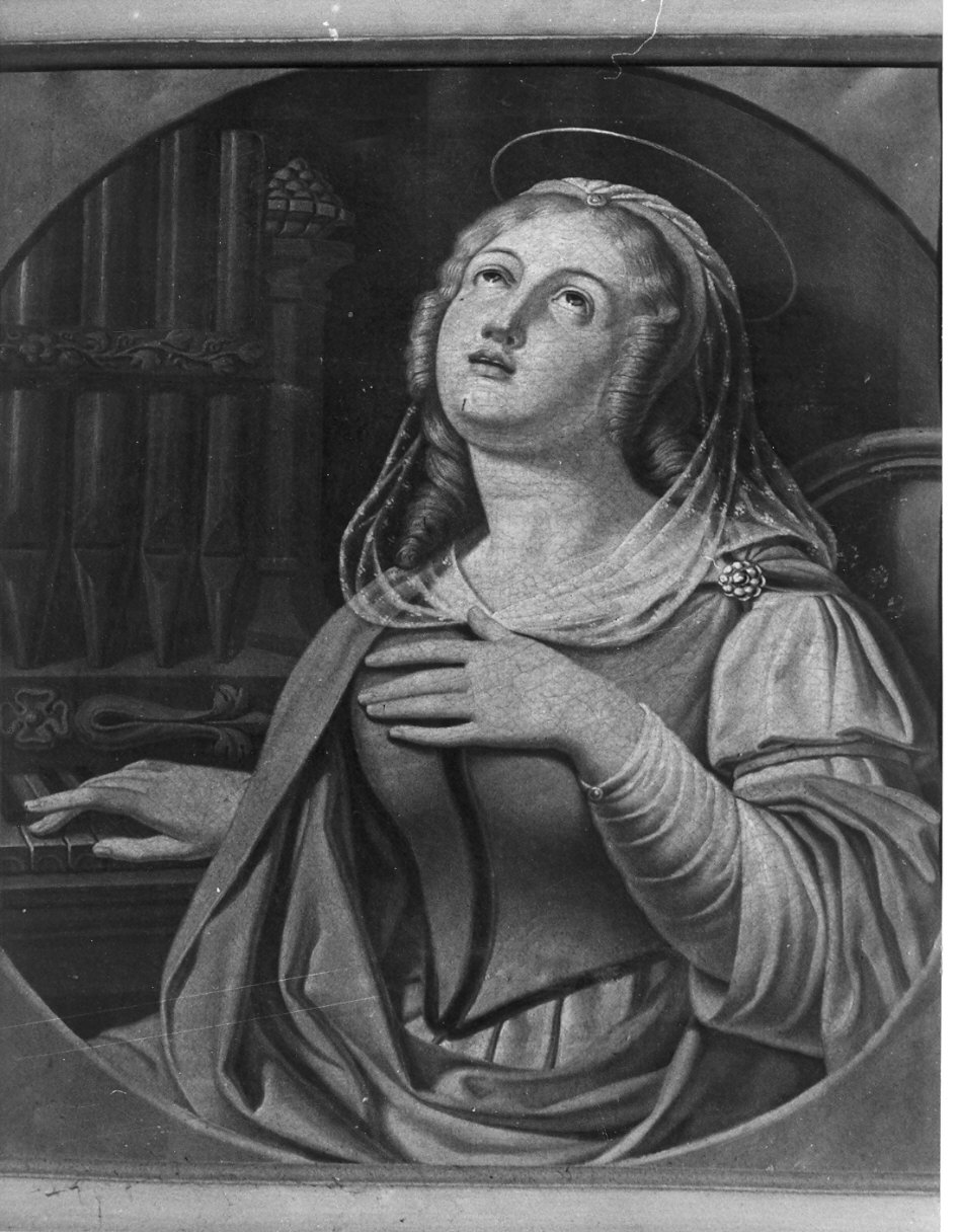 Santa Cecilia (dipinto, opera isolata) - ambito lombardo (sec. XIX)