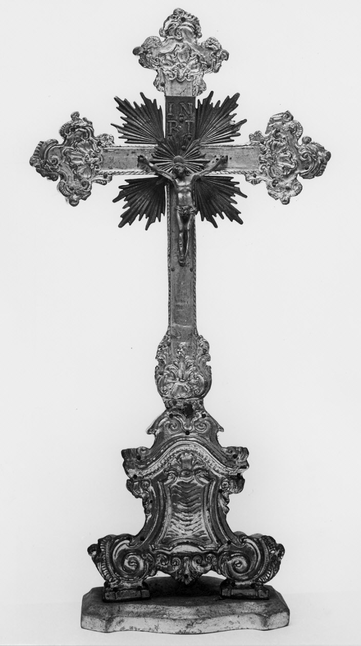croce d'altare, opera isolata - bottega lombarda (sec. XVIII)
