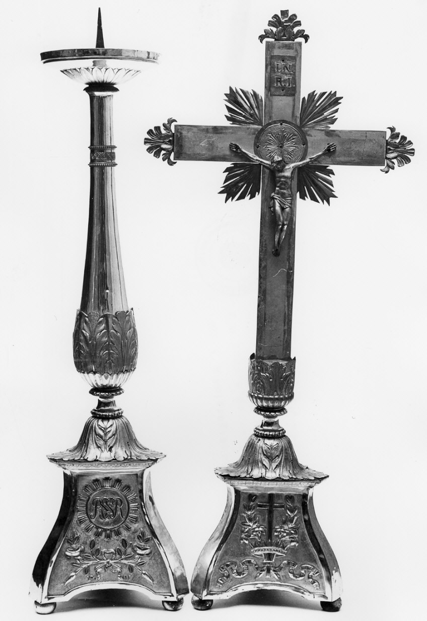 croce d'altare, opera isolata - bottega lombarda (sec. XIX)