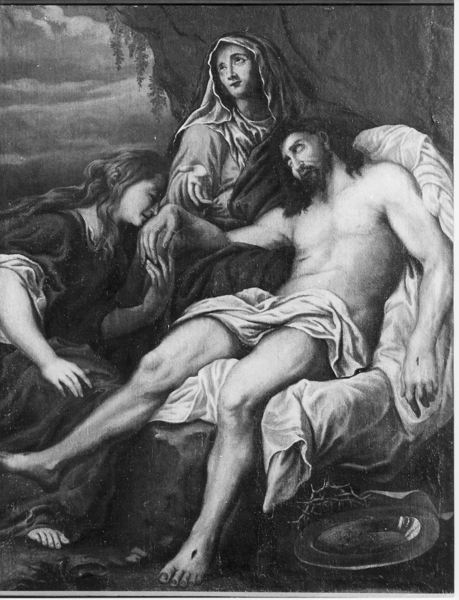 Pietà (dipinto, opera isolata) - ambito lombardo (sec. XVIII)