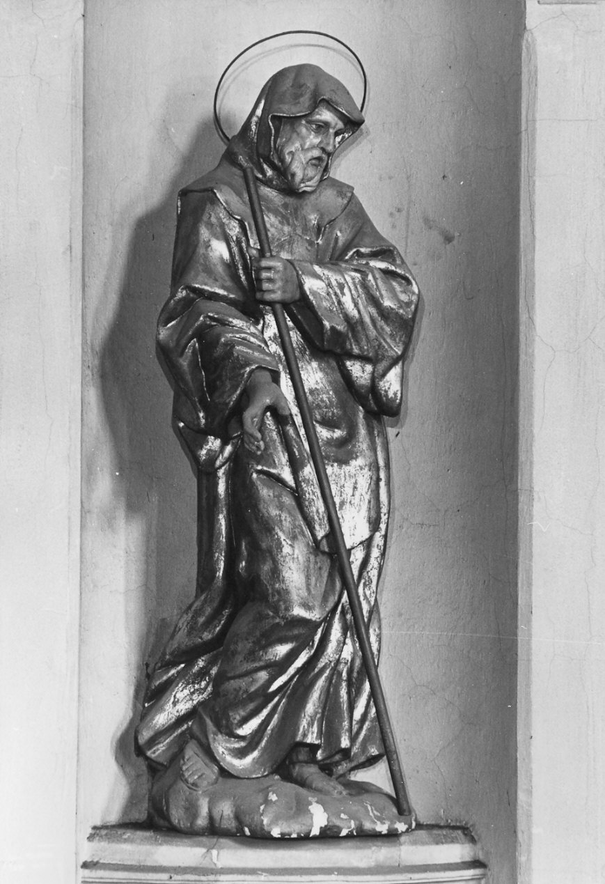 Sant'Antonio Abate (statua, opera isolata) - bottega lombarda (sec. XVIII)