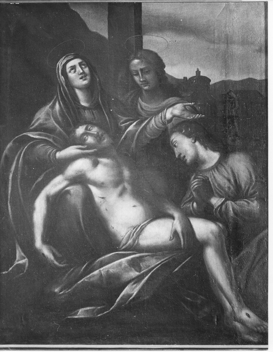 Pietà (dipinto, opera isolata) - ambito lombardo (sec. XVII)