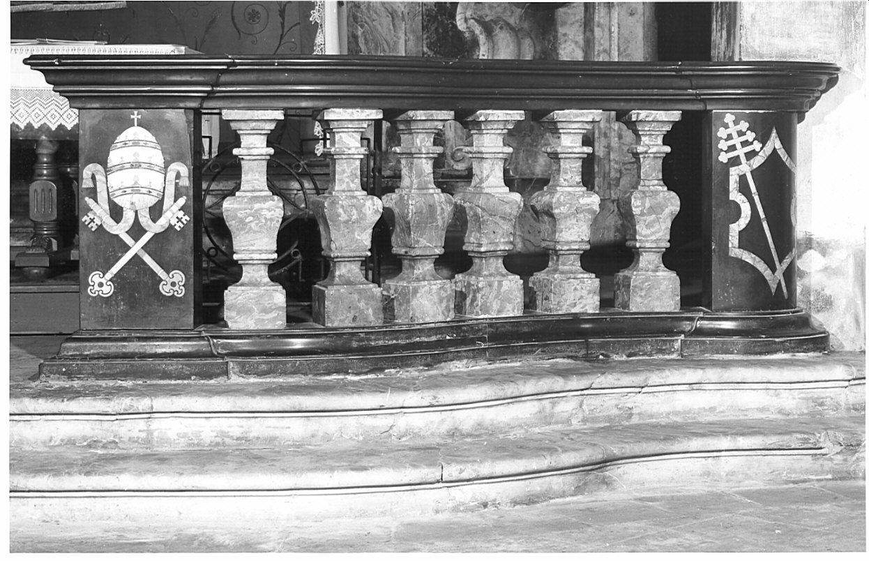 balaustrata, opera isolata - bottega lombarda (fine/inizio secc. XVIII/ XIX)