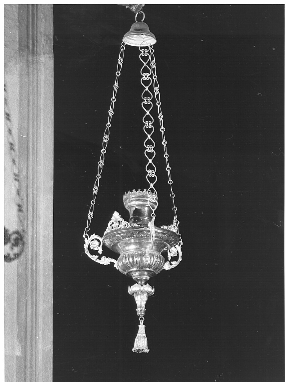 lampada pensile, coppia - bottega lombarda (prima metà sec. XIX)