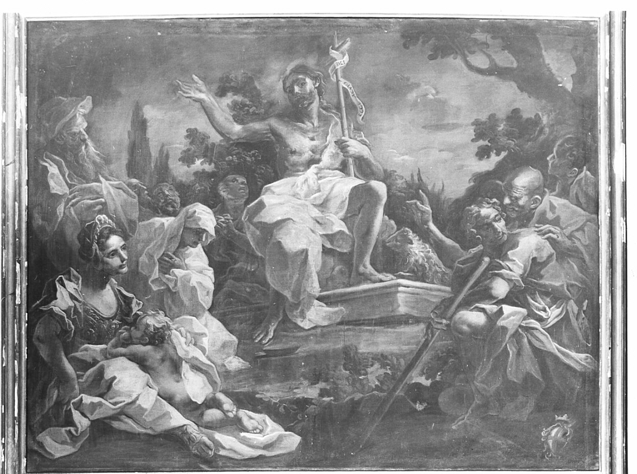 predica di San Giovanni Battista (dipinto, opera isolata) di Preda Carlo (attribuito) (seconda metà sec. XVII)