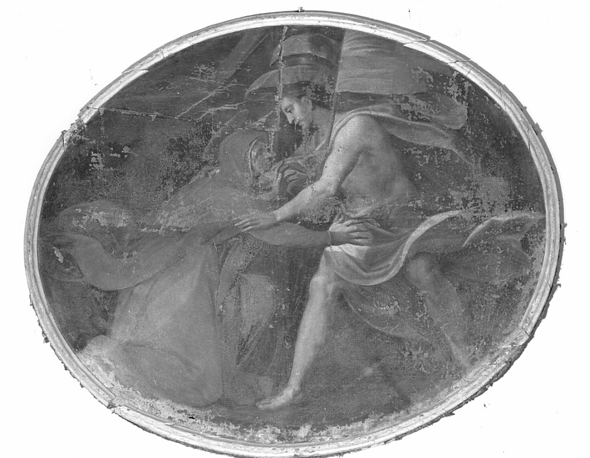 apparizione di Cristo risorto a Santa Maria Maddalena (dipinto, opera isolata) di Della Rovere Giovanni Battista detto Fiammenghino (scuola) (prima metà sec. XVII)