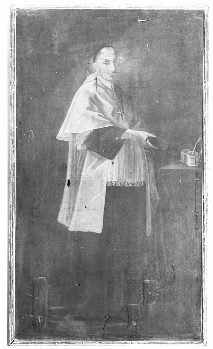 San Carlo Borromeo (dipinto, opera isolata) - ambito lombardo (seconda metà sec. XVII)