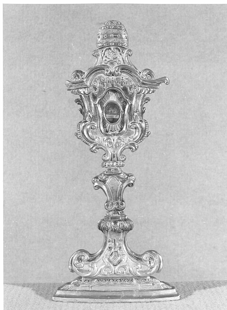 reliquiario - a ostensorio, opera isolata - bottega lombarda (seconda metà sec. XVIII)